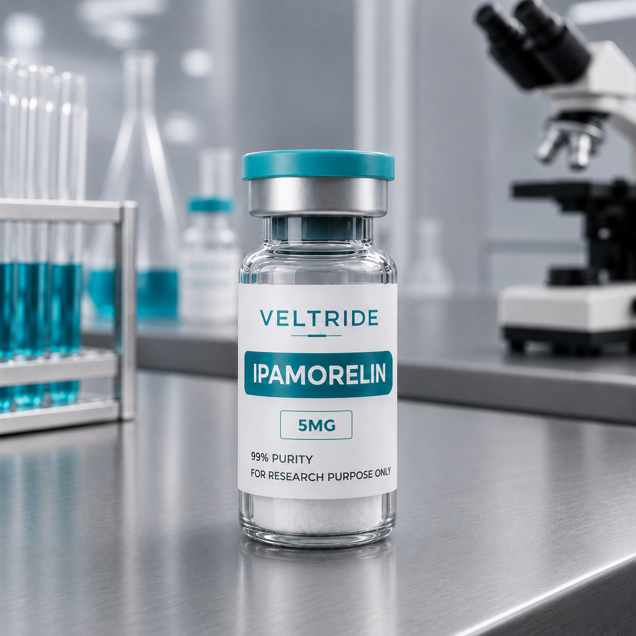 VELTRIDE GHRP-2 5mg lyophilized research compound vial