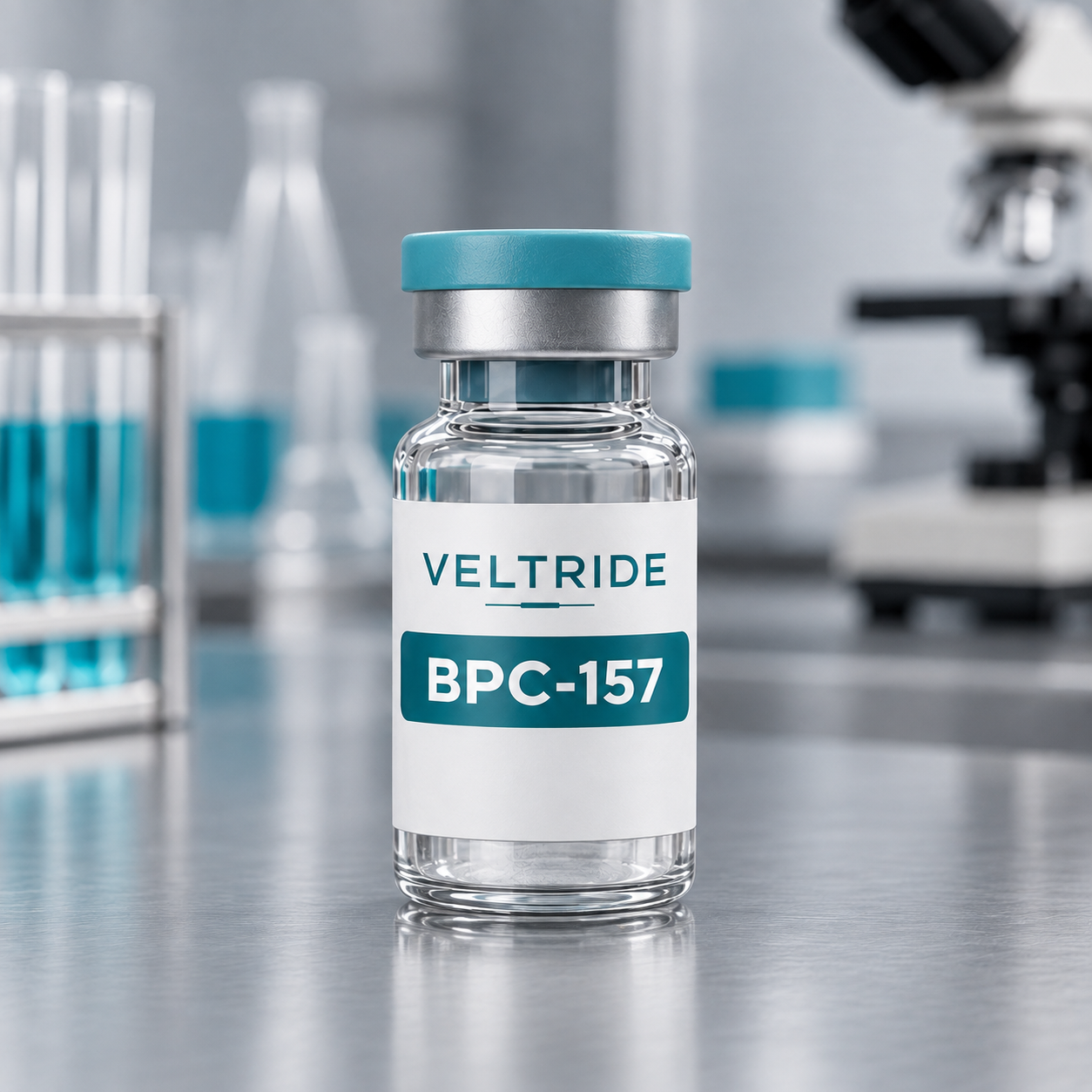 Illustrative VELTRIDE BPC-157 vial